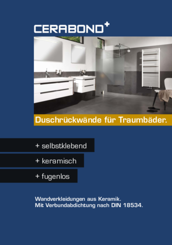 Öffne CERABOND+ Duschrückwände für Traumbäder PDF