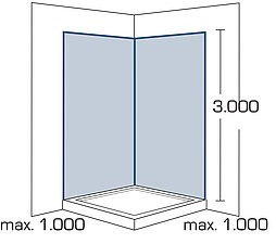 2-1-1_113x100_Aufmass-Duschrueckwaende_1000x1000x3000_Ansicht