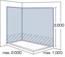 2-2-1_114x100_Wandverkleidungen-Umbau-Wanne-zu-Dusche_1000x2000x3000_Ansicht