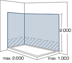 2-2-1_114x100_Wandverkleidungen-Umbau-Wanne-zu-Dusche_1000x2000x2000_Ansicht